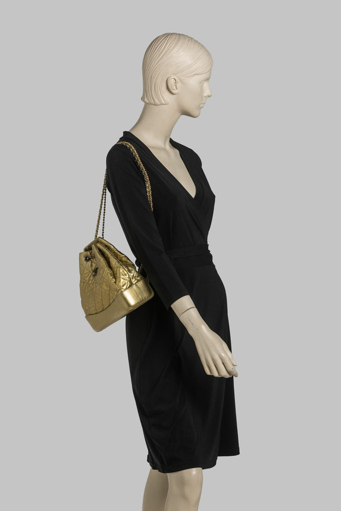 Chanel Gabrielle Gold Backpack