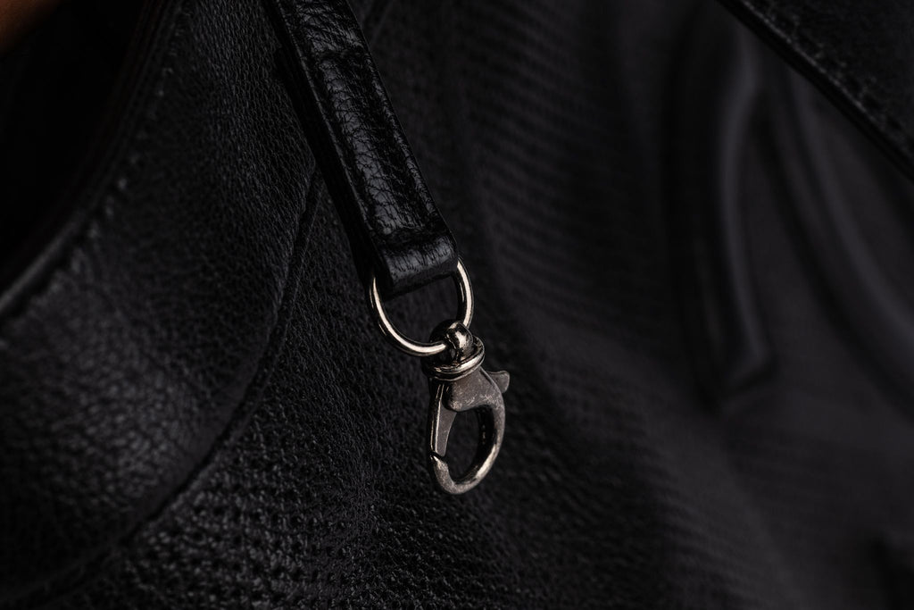 Chanel CC Perforated Leather Black Tote