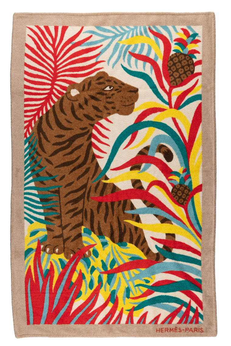 Hermès âœTigre à lâ˜ananasâœ Beach Towel