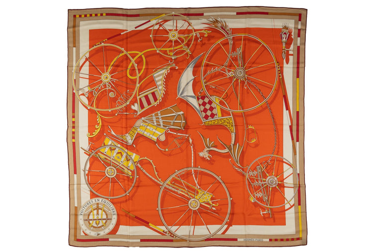 Hermès "Voitures En Equilibre" Scarf