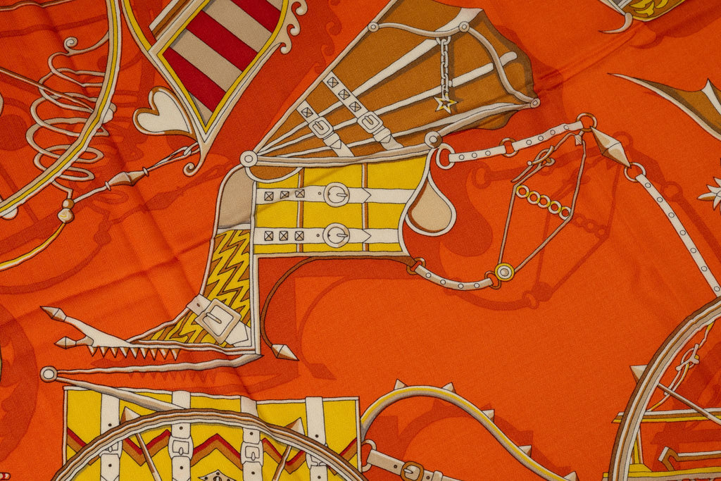 Hermès "Voitures En Equilibre" Scarf