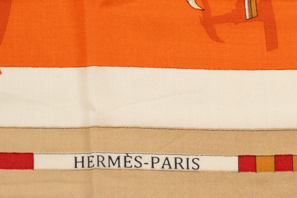 Hermès "Voitures En Equilibre" Scarf