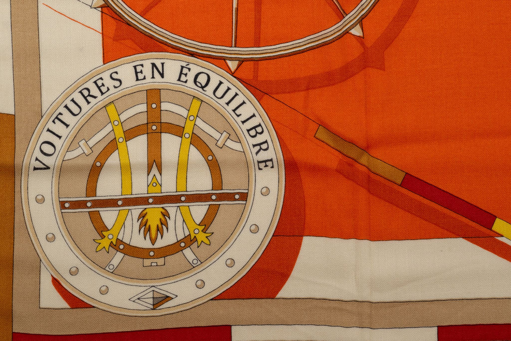 Hermès "Voitures En Equilibre" Scarf