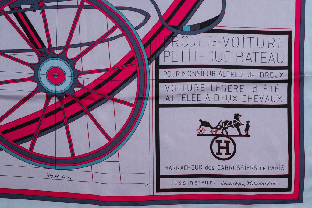 Hermès Scarf "Petit Duc" horse carriage