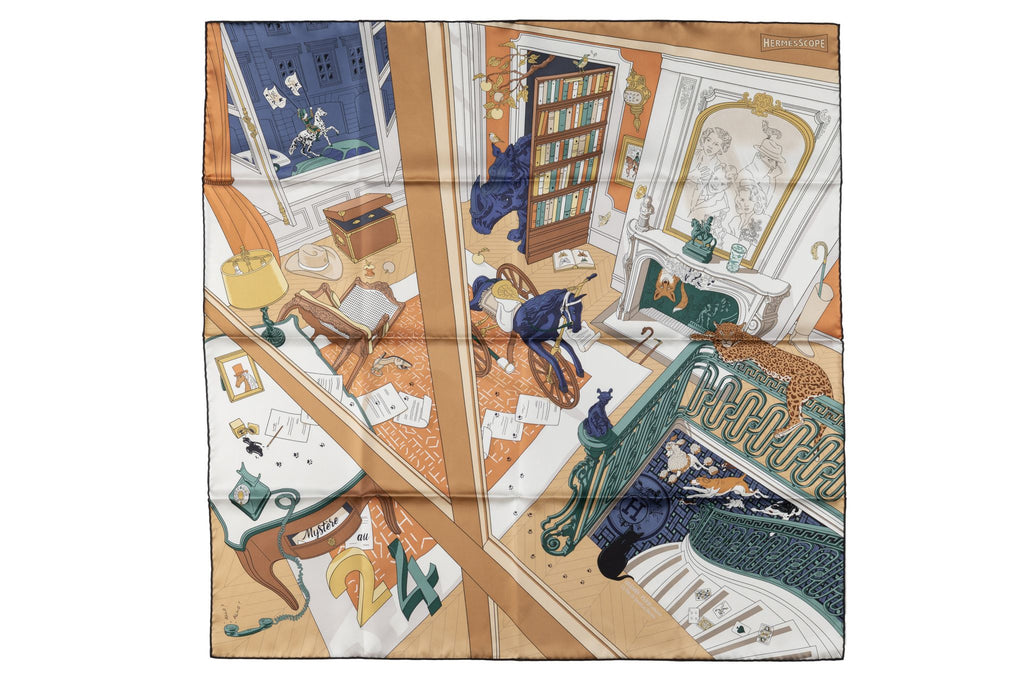 Hermès New âœMystère au 24âœ Silk Scarf