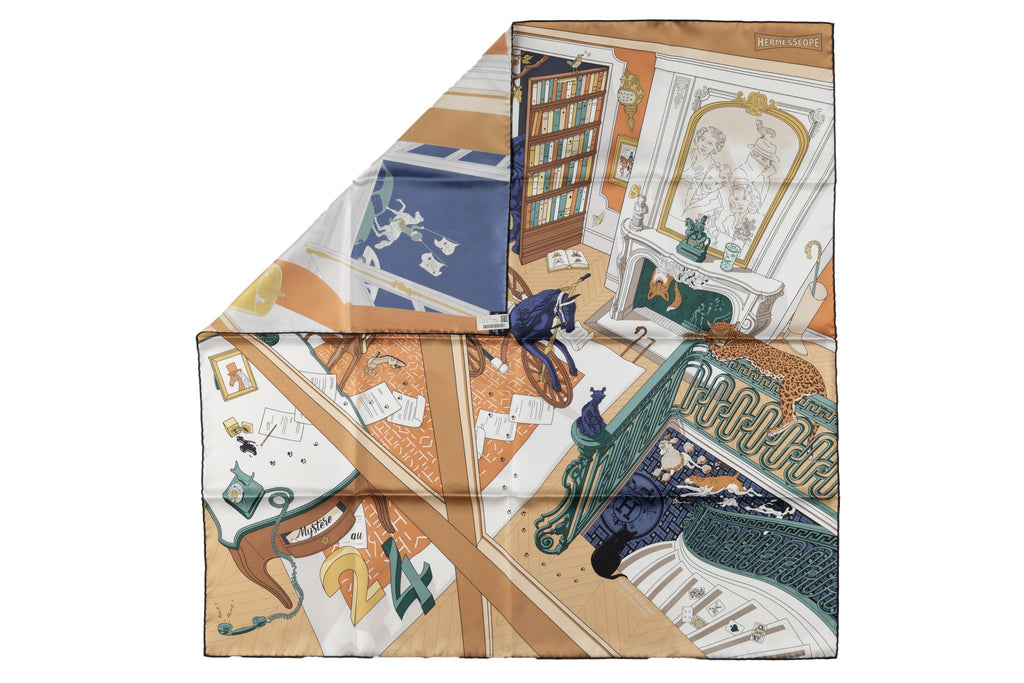 Hermès New âœMystère au 24âœ Silk Scarf