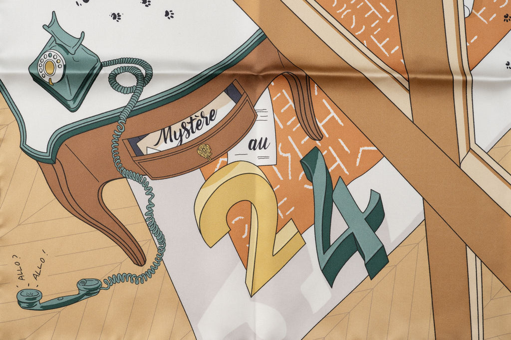 Hermès New âœMystère au 24âœ Silk Scarf