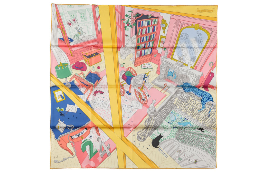 Hermès New âœMystère au 24âœ Silk Scarf