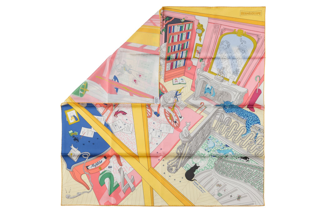 Hermès New âœMystère au 24âœ Silk Scarf