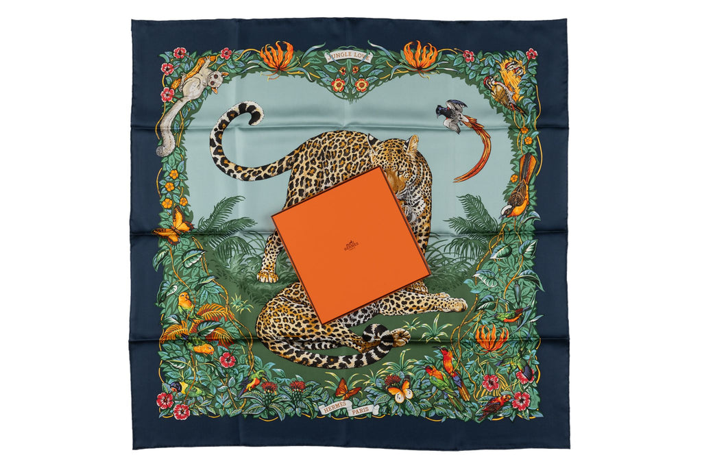 Hermès âœJungle Love" Silk Scarf