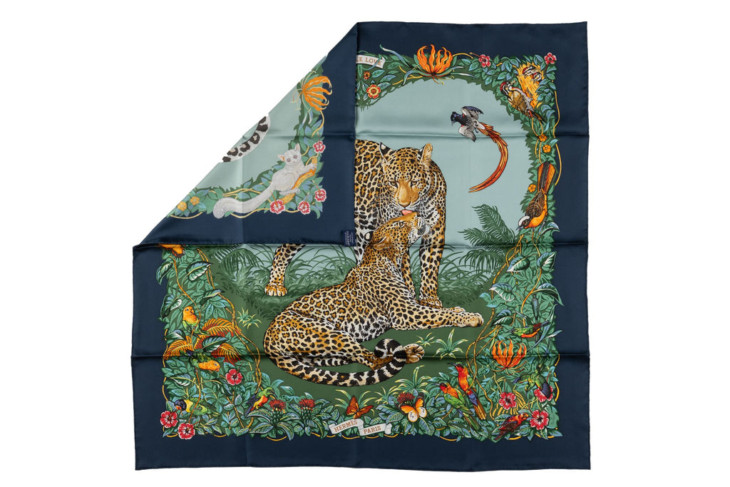 Hermès âœJungle Love" Silk Scarf