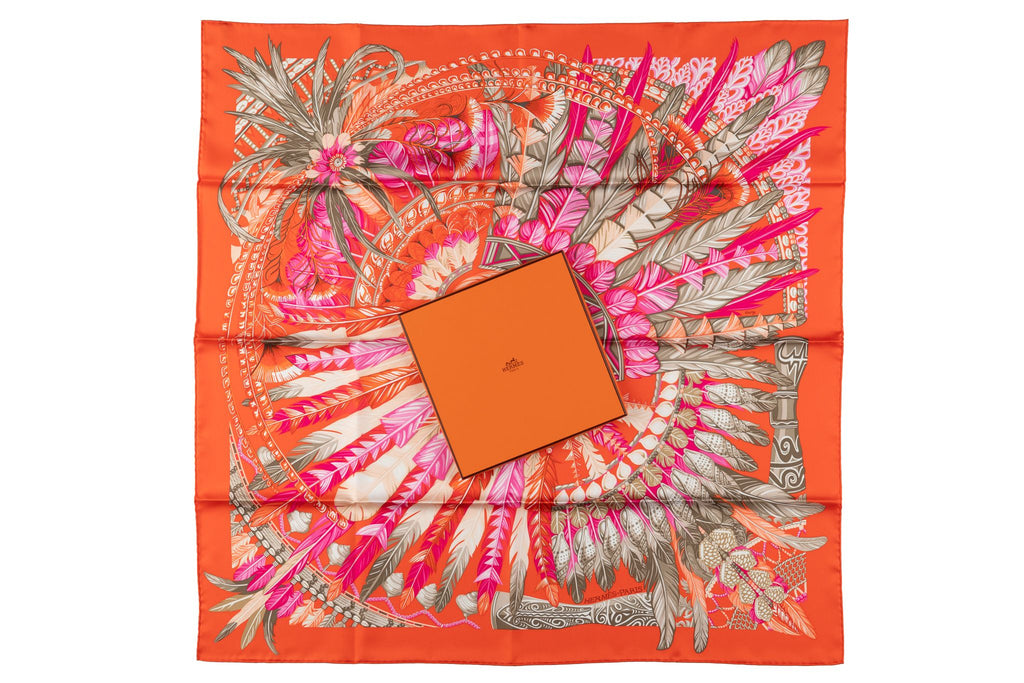 Hermès âœOrange Dance Pacifiqueâœ Scarf
