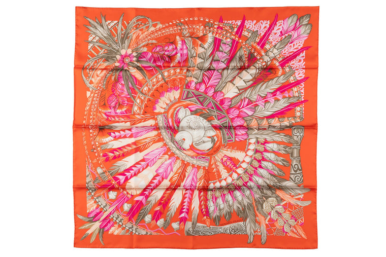 Hermès âœOrange Dance Pacifiqueâœ Scarf