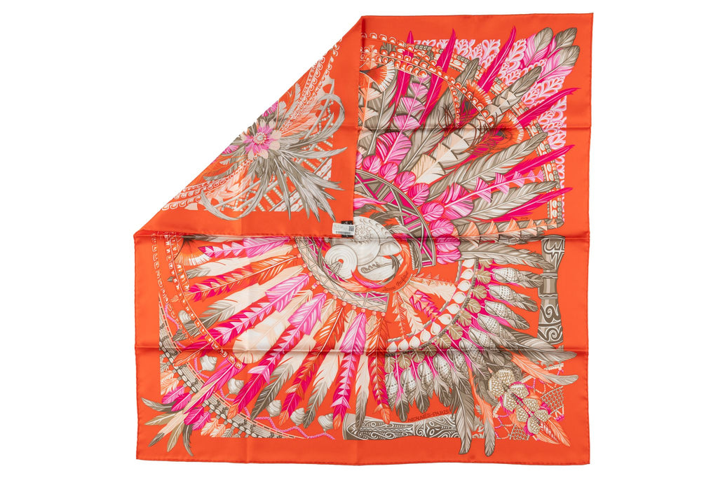 Hermès âœOrange Dance Pacifiqueâœ Scarf