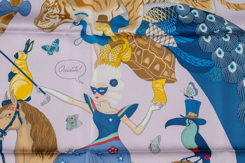 Hermès New  Beige "Story" Scarf