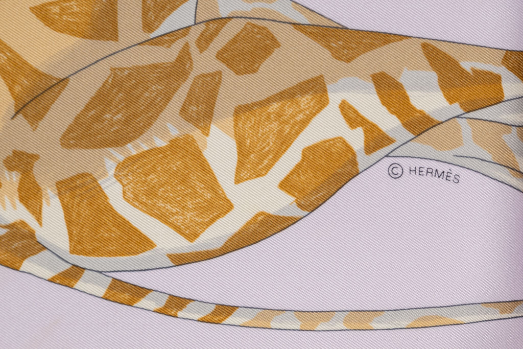 Hermès New  Beige "Story" Scarf