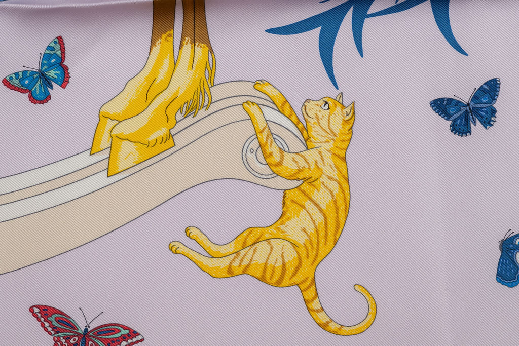 Hermès New  Beige "Story" Scarf