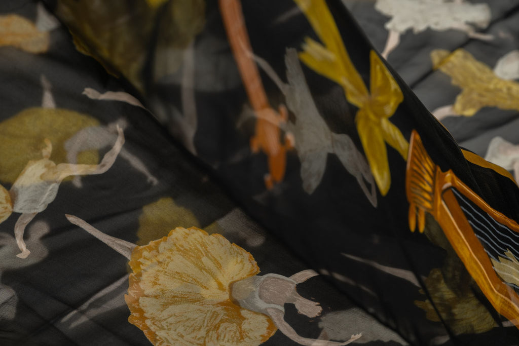 Hermès "La Danse" Silk Chiffon Scarf