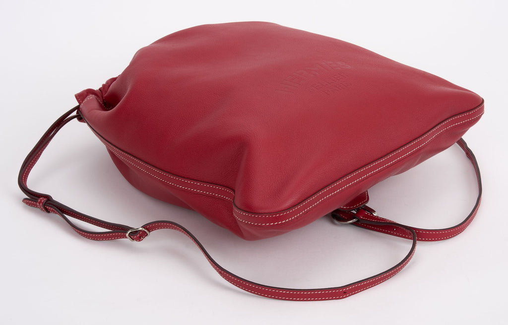 Hermès Bridado Red Backpack