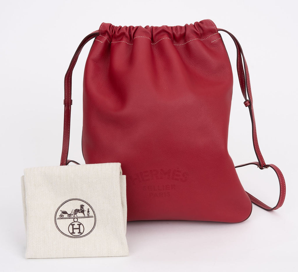 Hermès Bridado Red Backpack