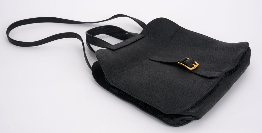 Hermès Black Togo Halzan 31 Caban