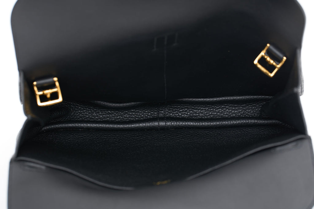 Hermès Black Togo Halzan 31 Caban