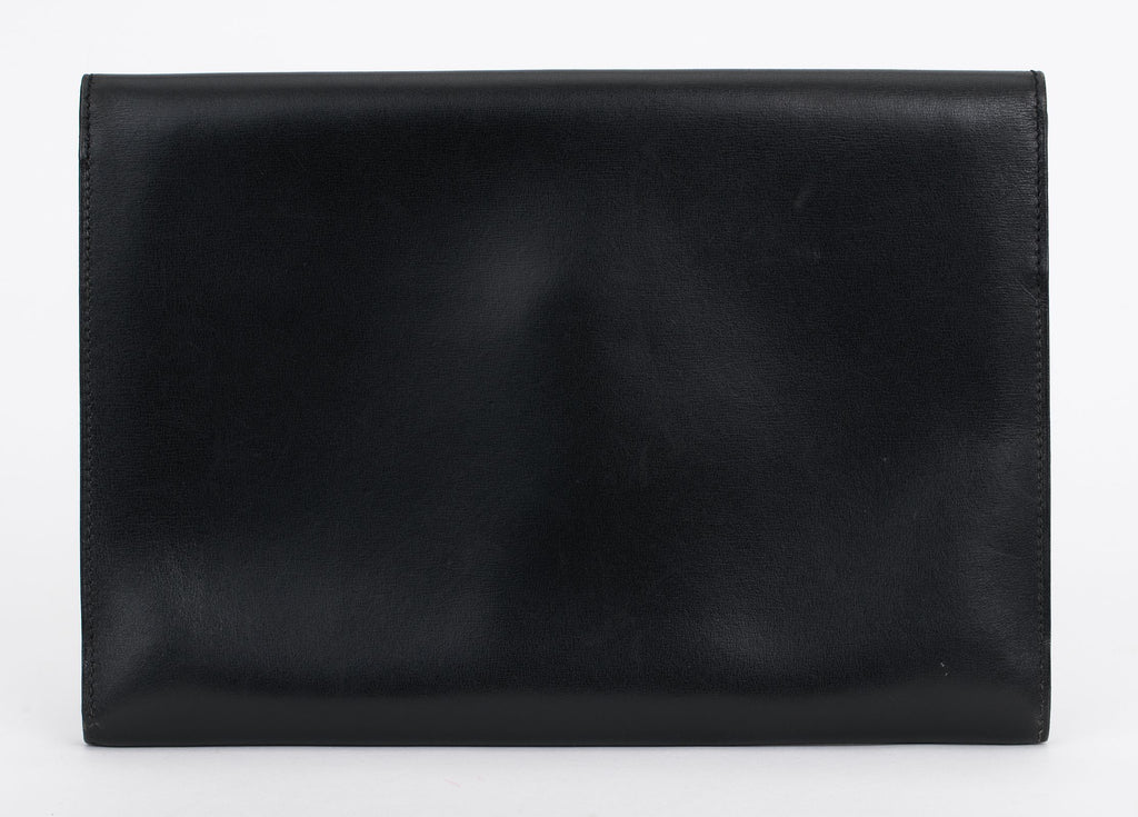Hermès Black Box Rio Clutch Hand Painted