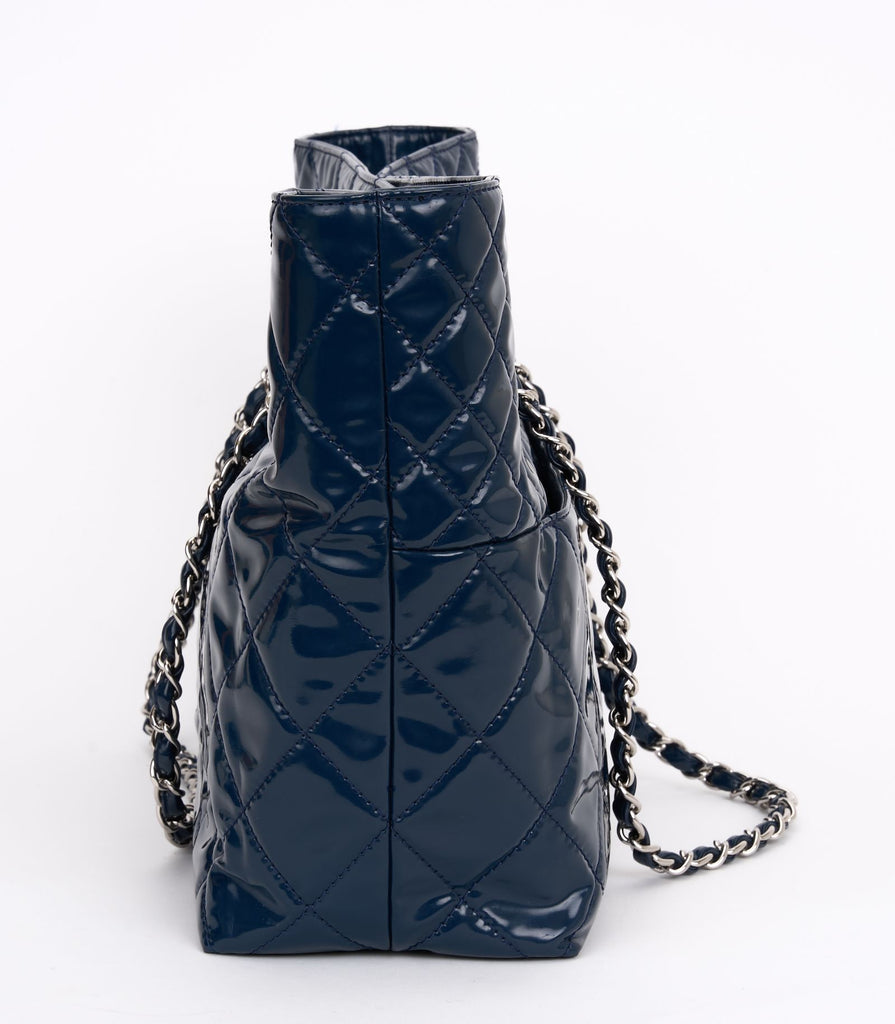 Chanel Navy Patent In the Business Tote