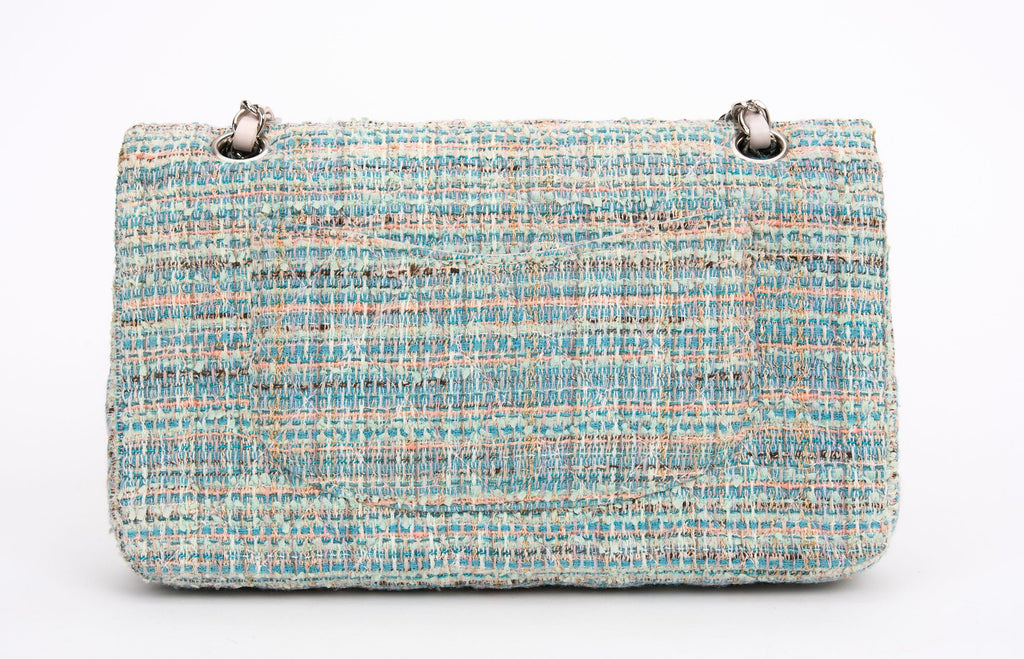 Chanel Classic Double Flap Quilted Tweed