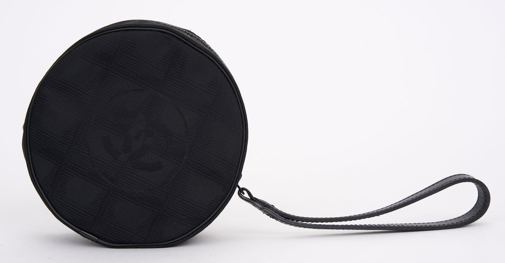 Chanel Travel Line Round Wristlet Nylon