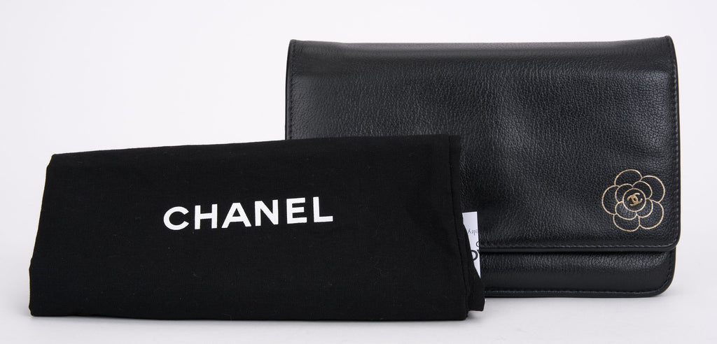 Chanel Caviar Camellia Wallet on Chain