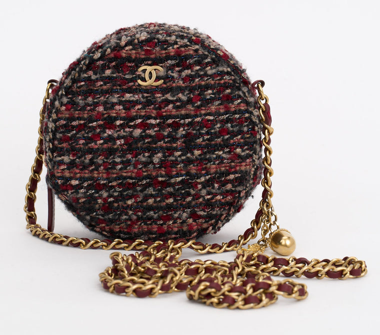 Chanel Salzburg Tweed Round Crossbody
