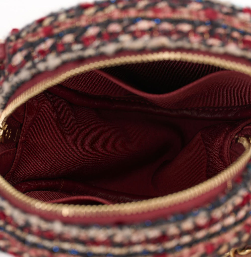 Chanel Salzburg Tweed Round Crossbody