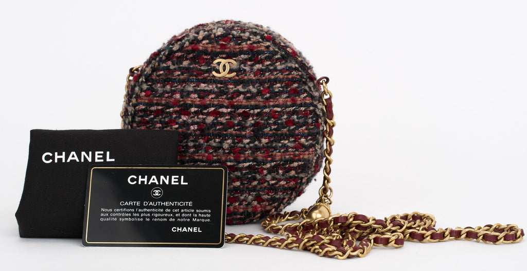 Chanel Salzburg Tweed Round Crossbody