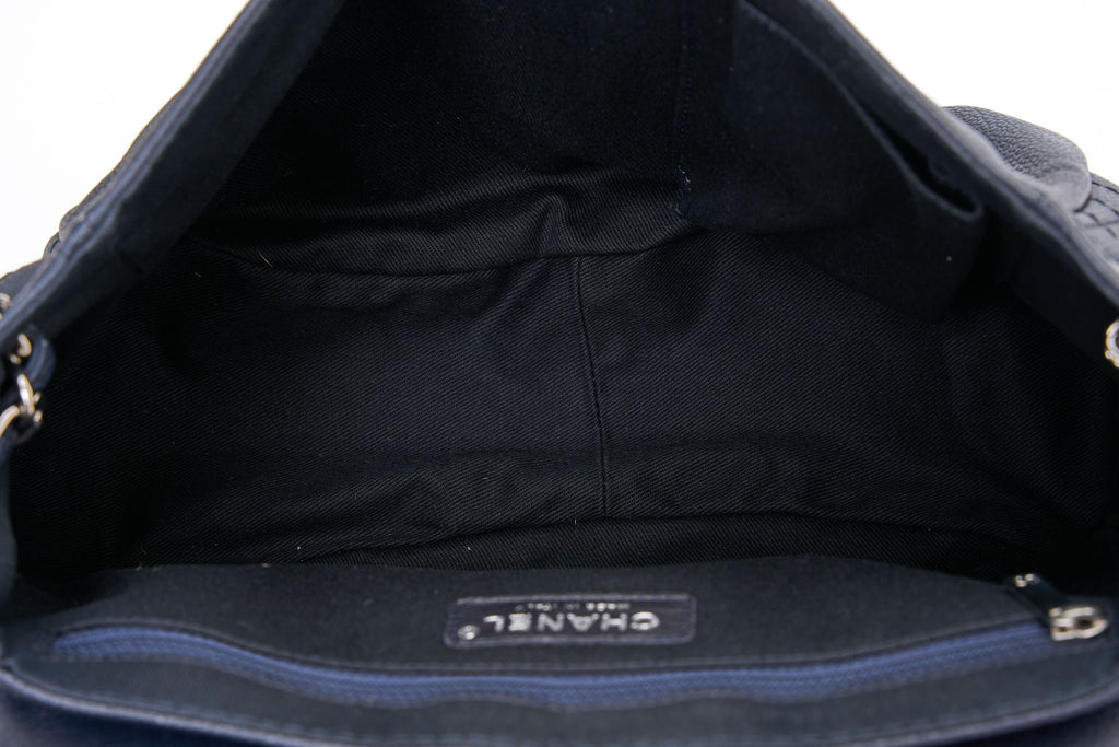 Chanel Half Moon Blue Large Flap Bag