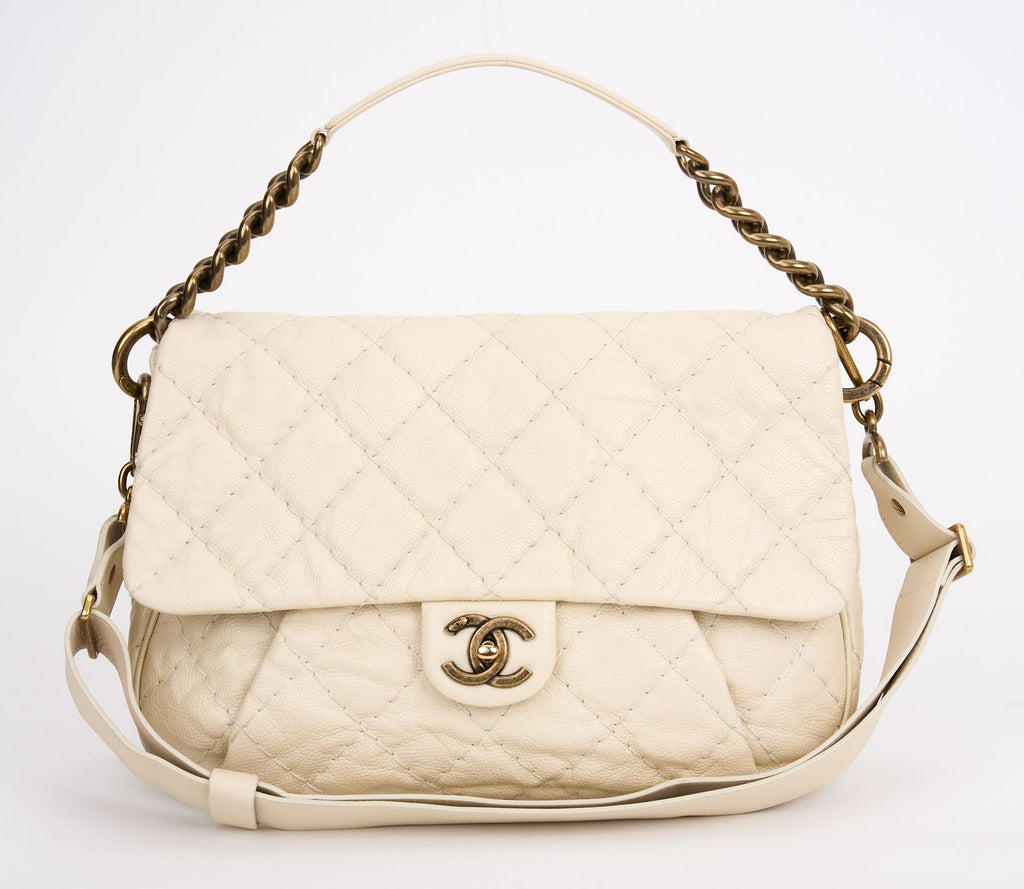 Chanel Coco Pleats Flap Messenger Bag