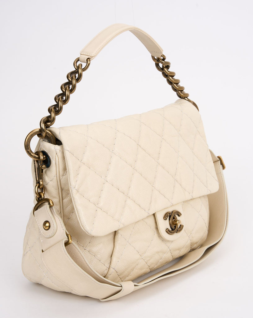 Chanel Coco Pleats Flap Messenger Bag