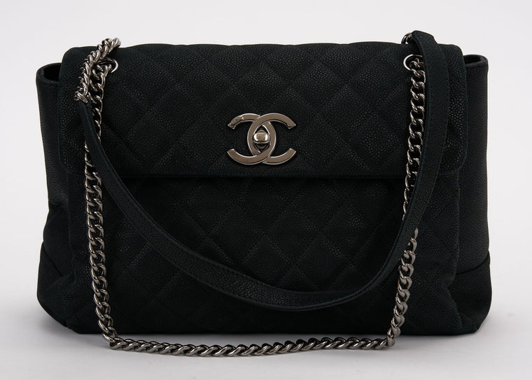Chanel Quilted Caviar Lady Pearly Flap