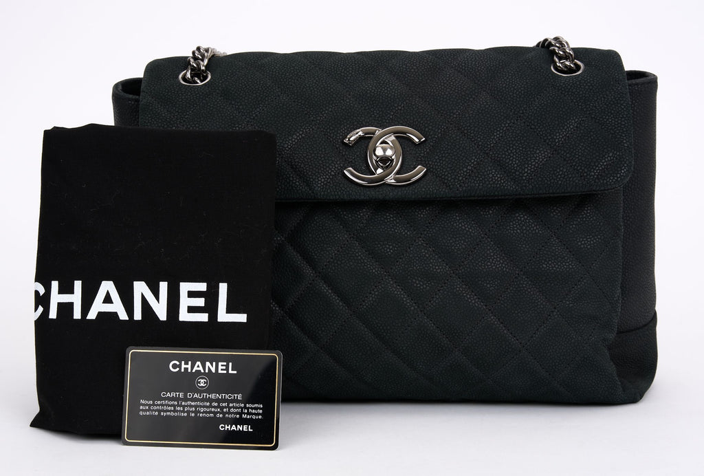 Chanel Quilted Caviar Lady Pearly Flap