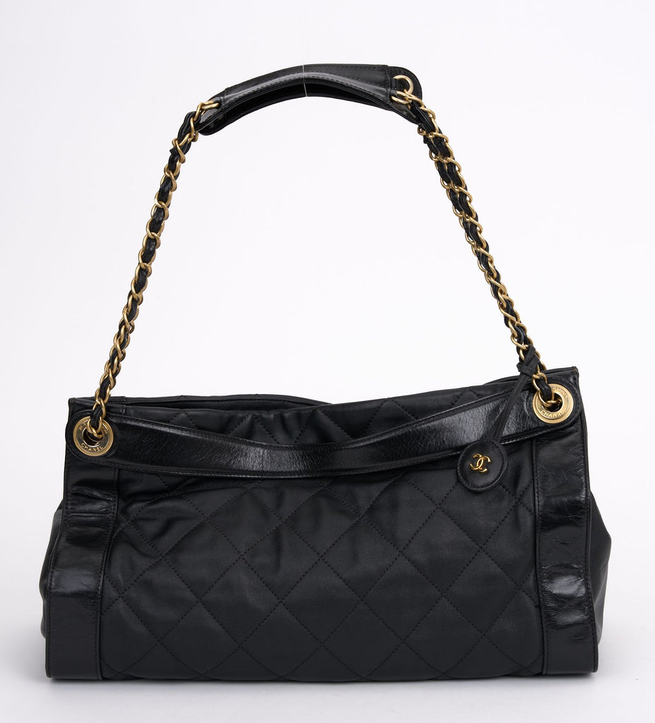 Chanel Black Calfskin Shopper Tote