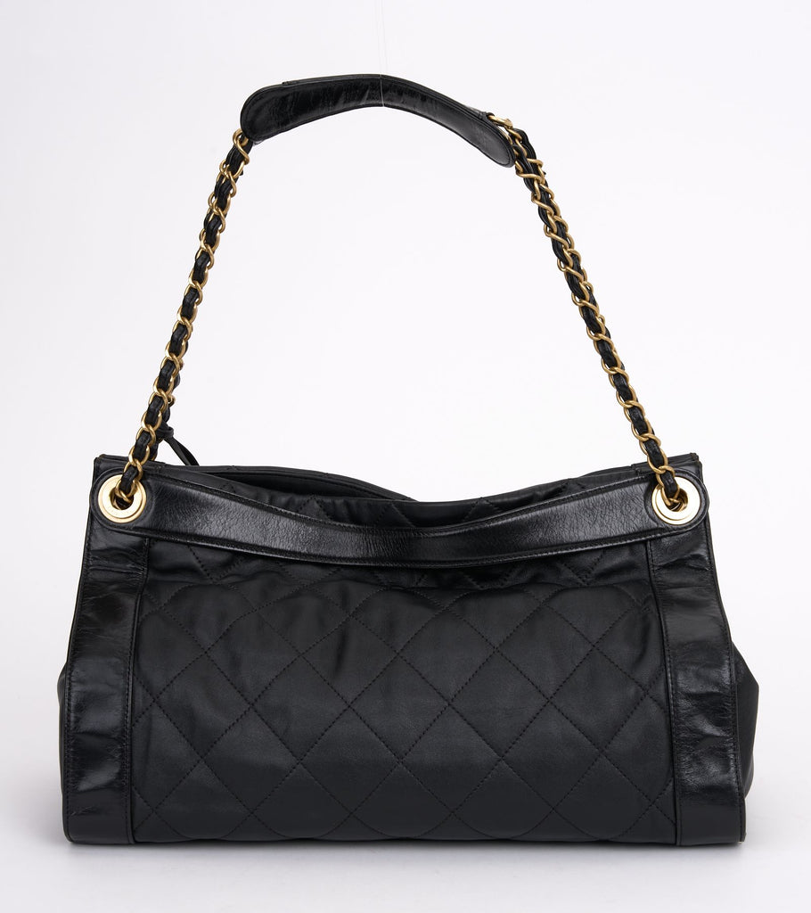 Chanel Black Calfskin Shopper Tote