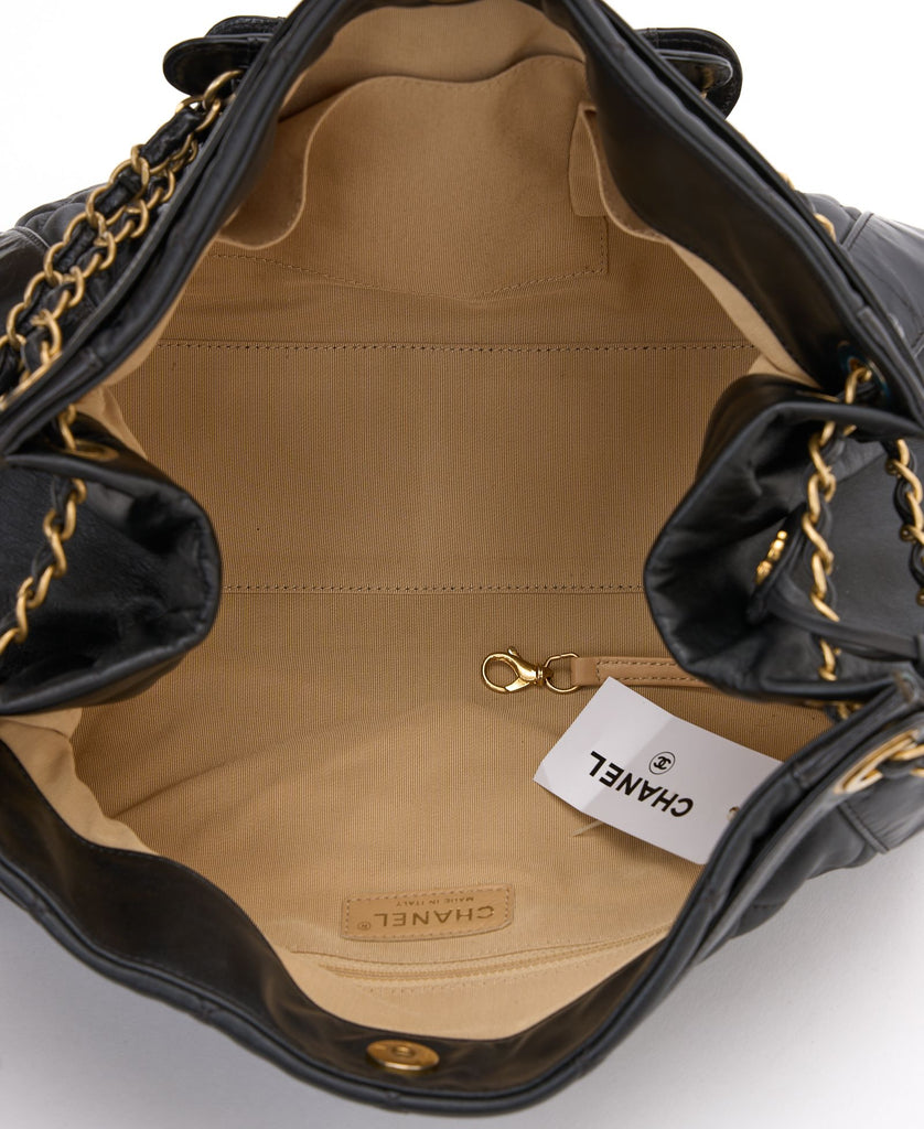 Chanel Black Calfskin Shopper Tote