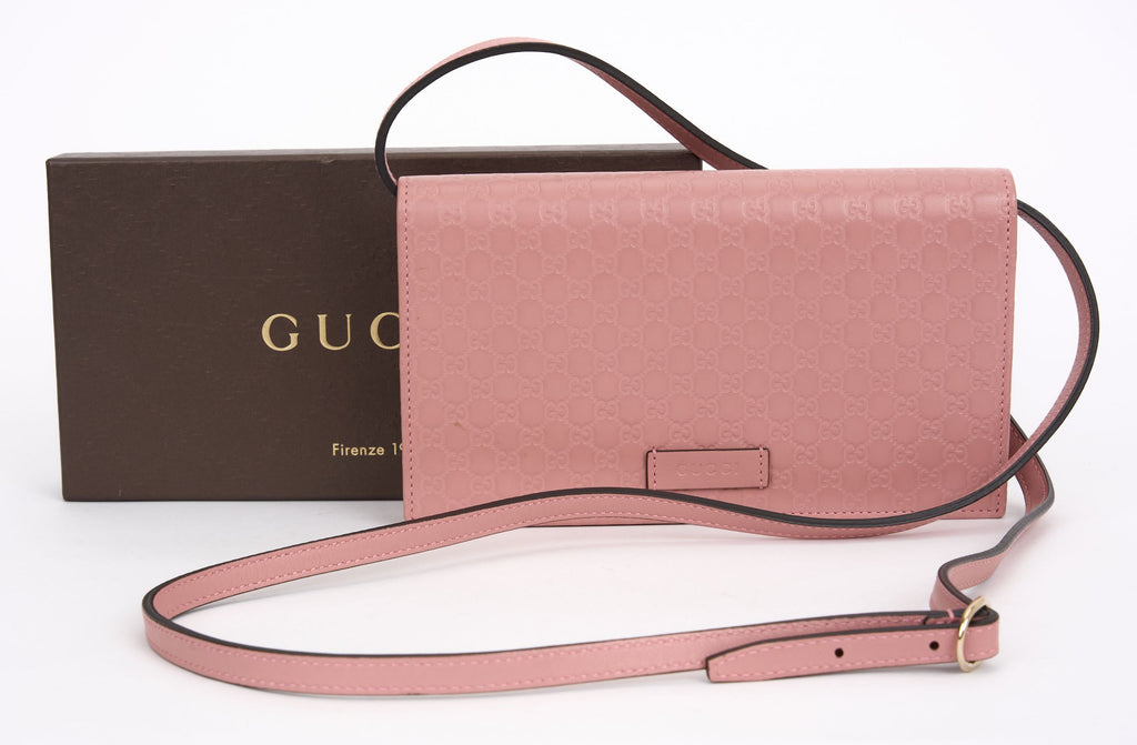 Gucci Pink Guccissima New Cross Body