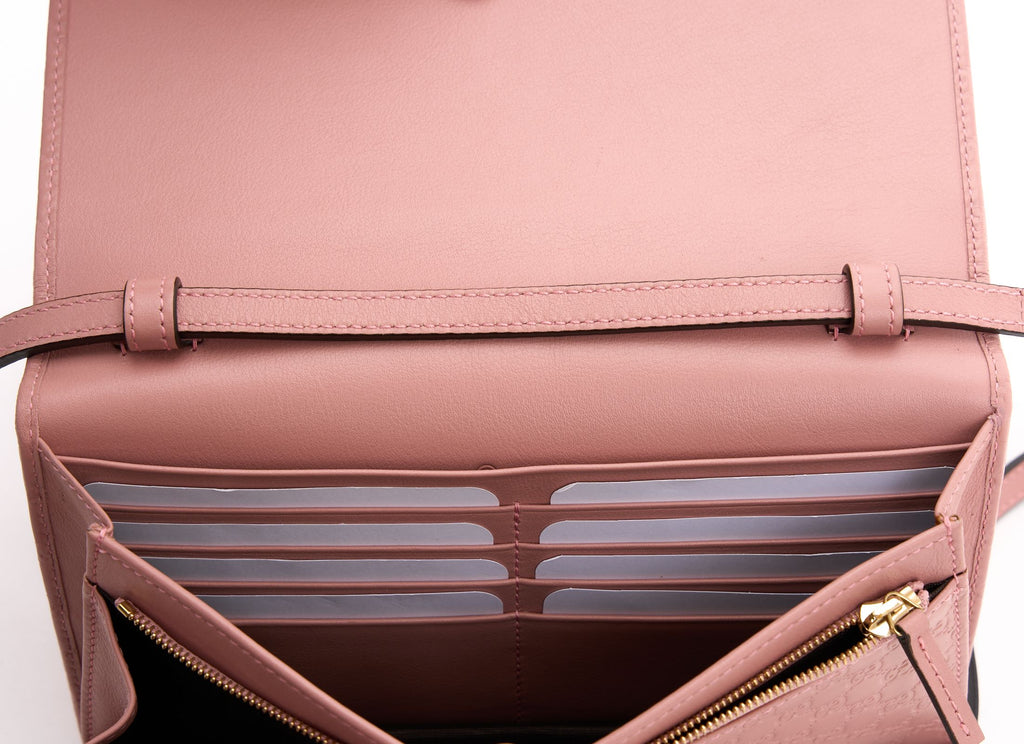 Gucci Pink Guccissima New Cross Body