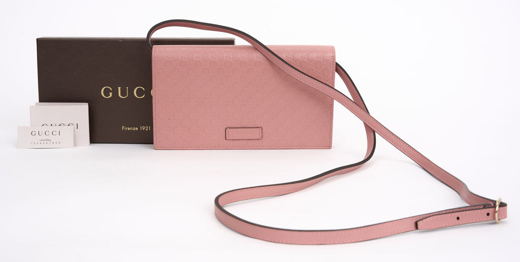 Gucci Pink Guccissima New Cross Body