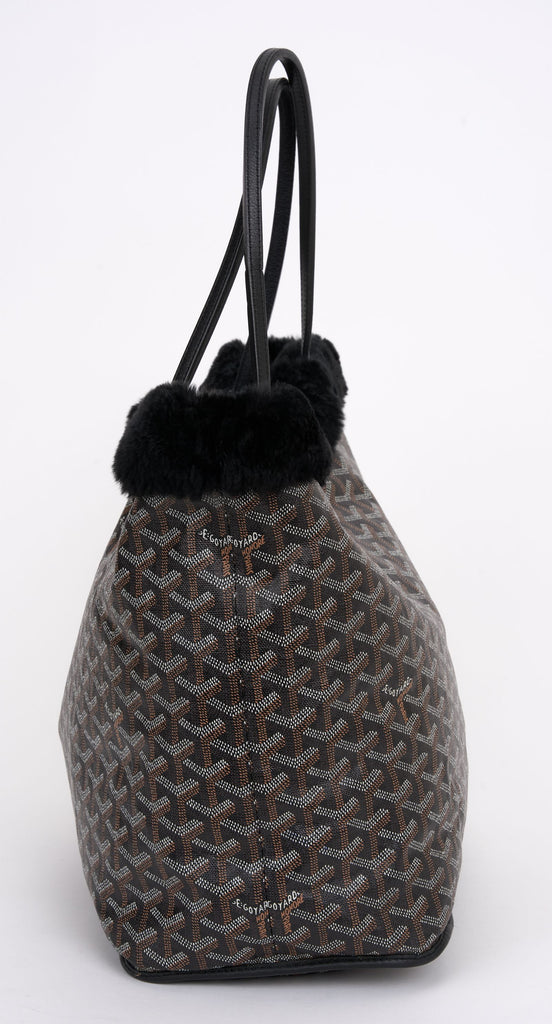 Goyard Black Lim. Ed. Fur Lined Tote