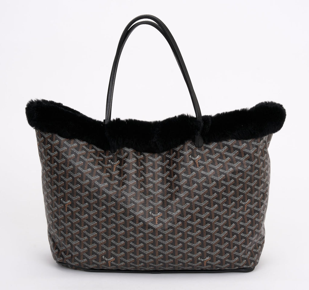 Goyard Black Lim. Ed. Fur Lined Tote