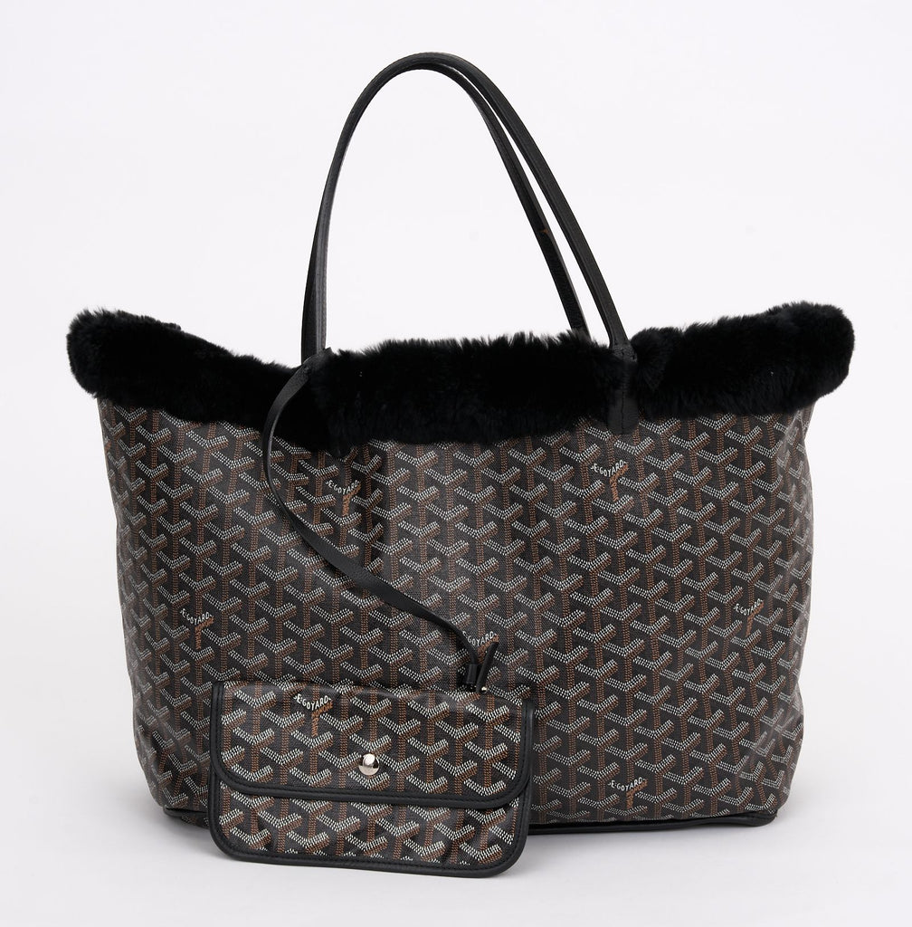 Goyard Black Lim. Ed. Fur Lined Tote