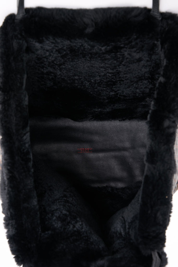 Goyard Black Lim. Ed. Fur Lined Tote