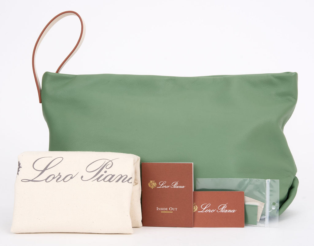 Loro Piana New Sage Clutch Bag